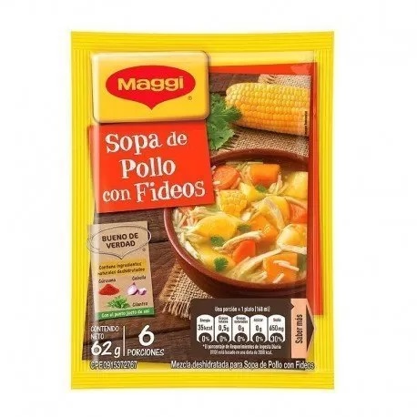MAGGI SOPA DE POLLO C/FID.1x12x62 Grs