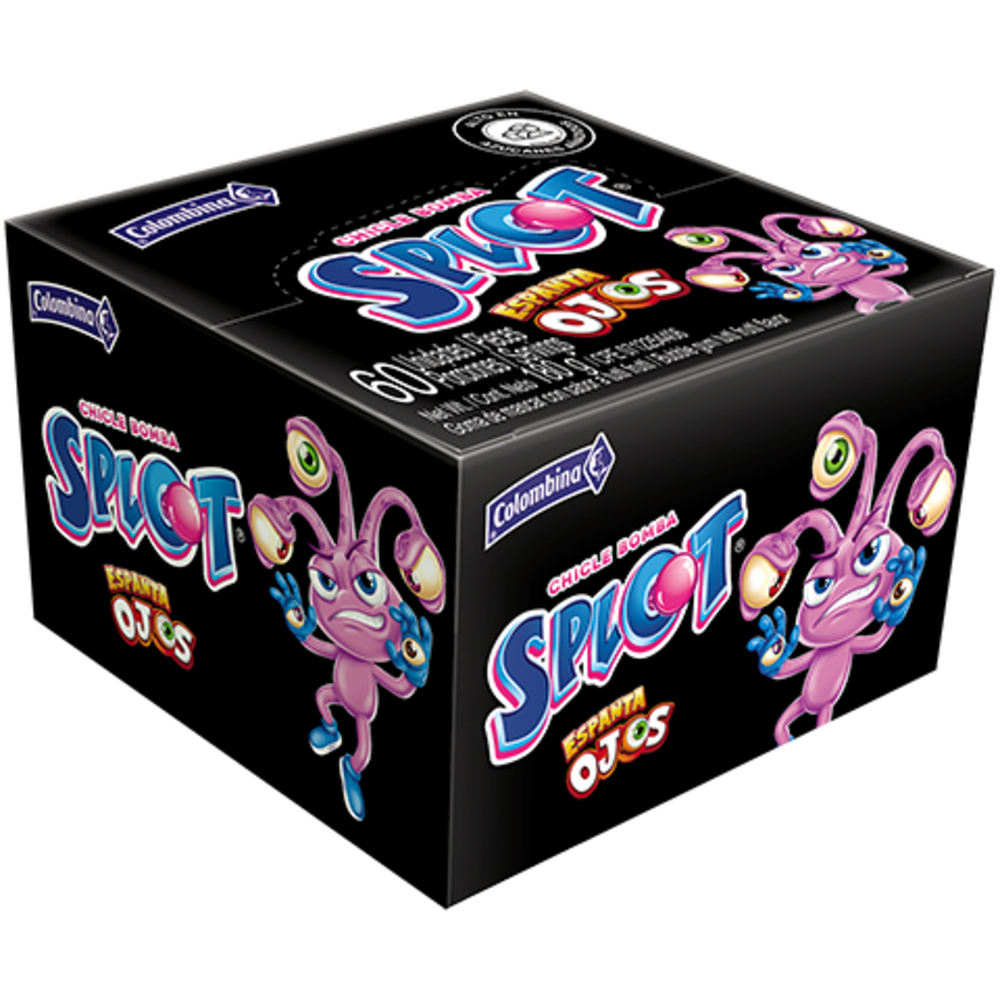 CHICLE SPLOT ESPANTA OJOS COLOMB.1x60UND