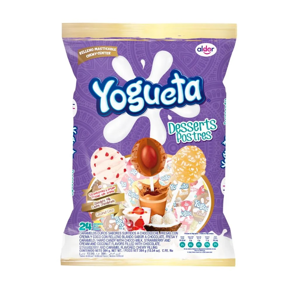 CHUPETA YOGUETA DESSERTS POSTRE 1x24 U.