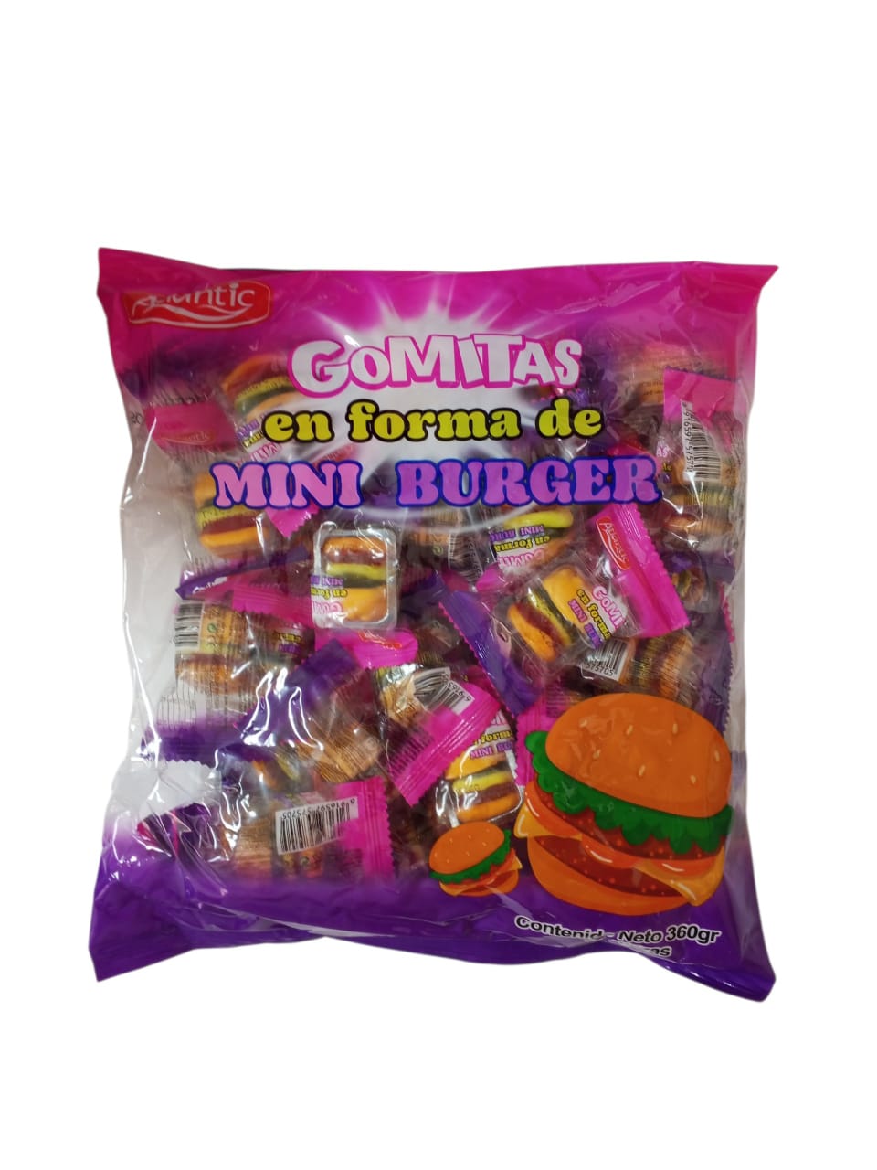 CAR.GOMITA MINI HAMBURGUESAS 1x36x360Grs.