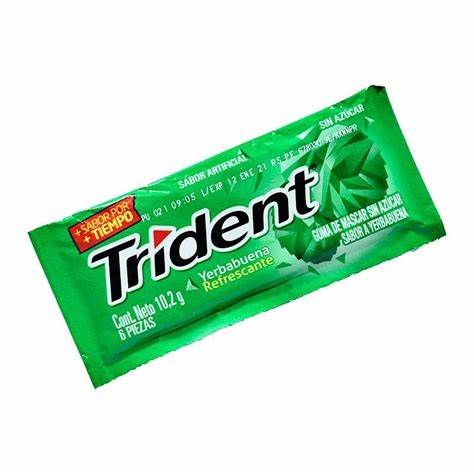 CHICLE TRIDENT YERBABUENA 1x18 UND.