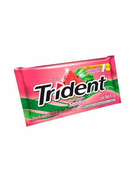 CHICLE TRIDENT SANDIA 1x18 UND.