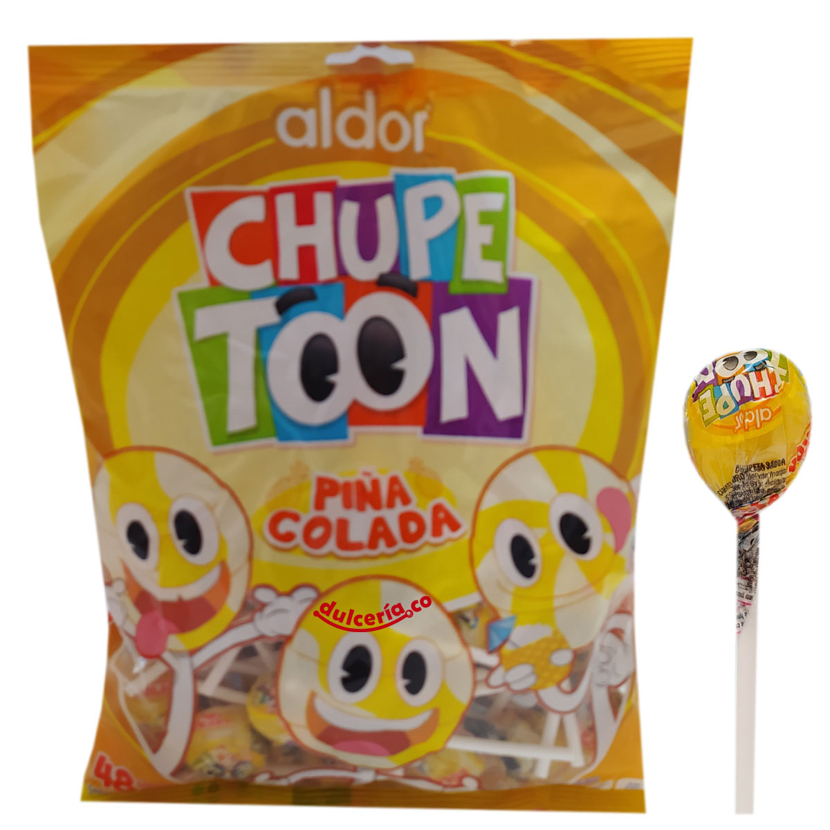 CHUPETA ALDOR PIÑA COLADA 1x48UND