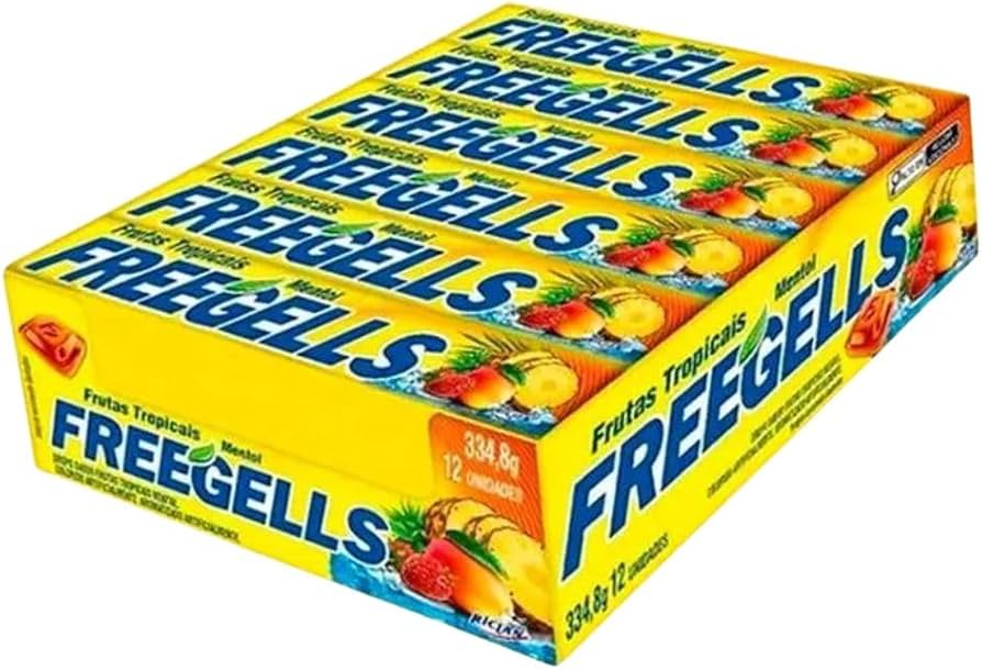 CAR.FREEGELLS BARRA FRUTAS TROP 1x12x380G UND