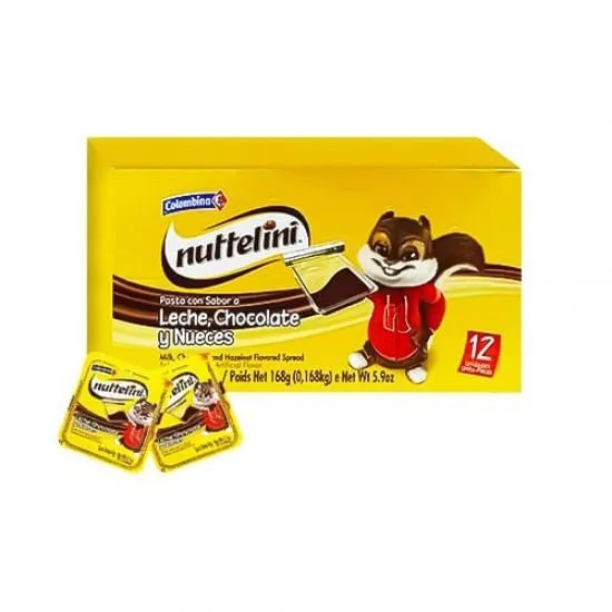 CHOC.NUCITA NUTTELINE COLOMB.1x12 UND.
