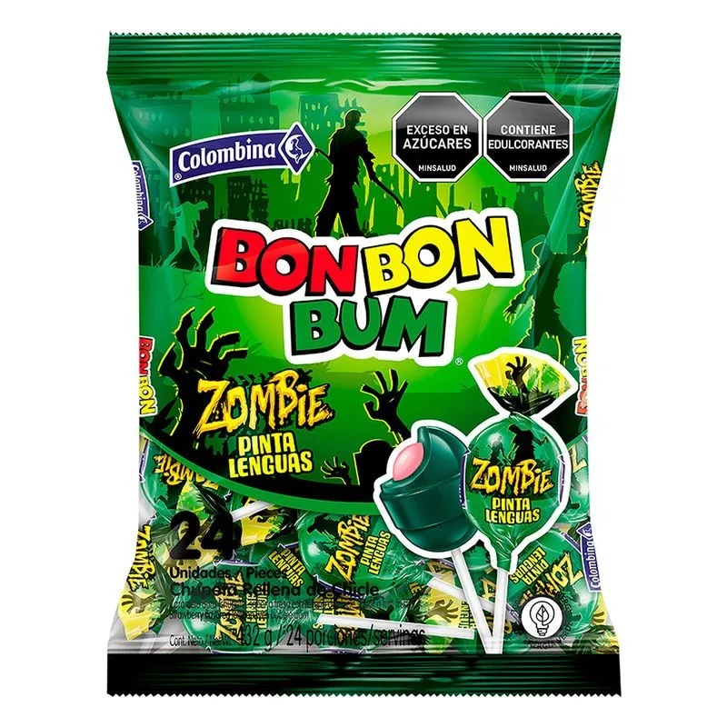 CHUPETA B.B.B. ZOMBIE PINTA/LENGUAS 1x24