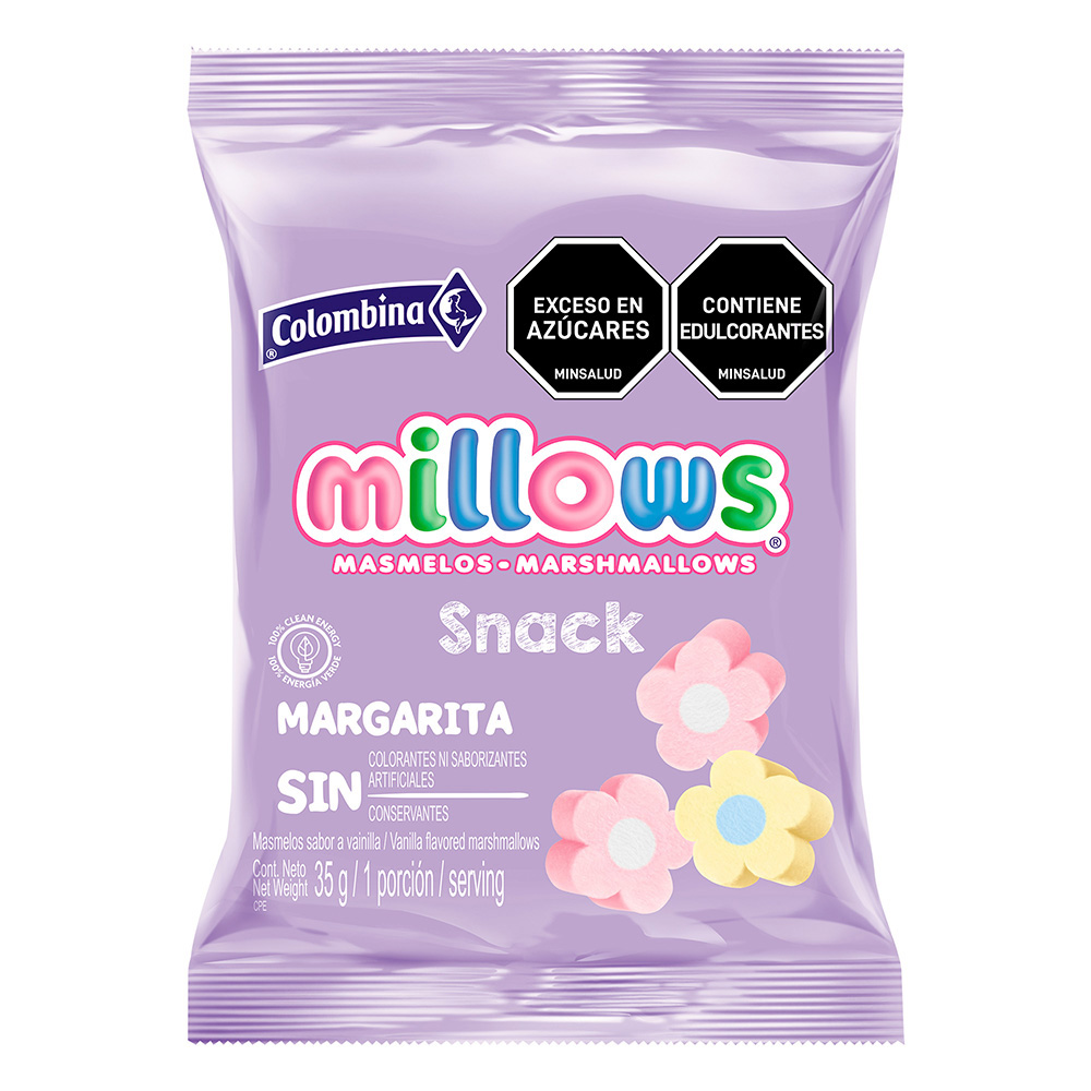 CAR.MILLOWS SNACK MARGARITA COLOMB.1x35Grs