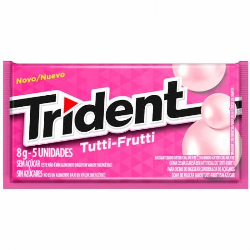 CHICLE TRIDENT TUTTI FRUTTI 1x18 UND.