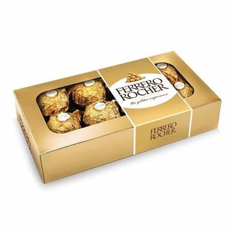 CHOC.FERRERO ROCHER  1x8 UND.CAJITA