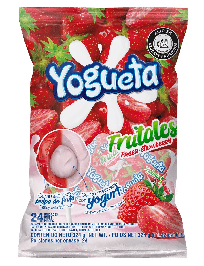 CHUPETA YOGUETA FRUTALES FRESA 1x24 UND.**