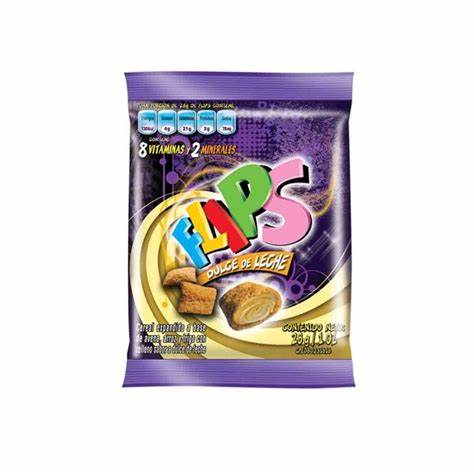 CEREAL FLIPS DULCE D/LECHE SACHET1x12x28