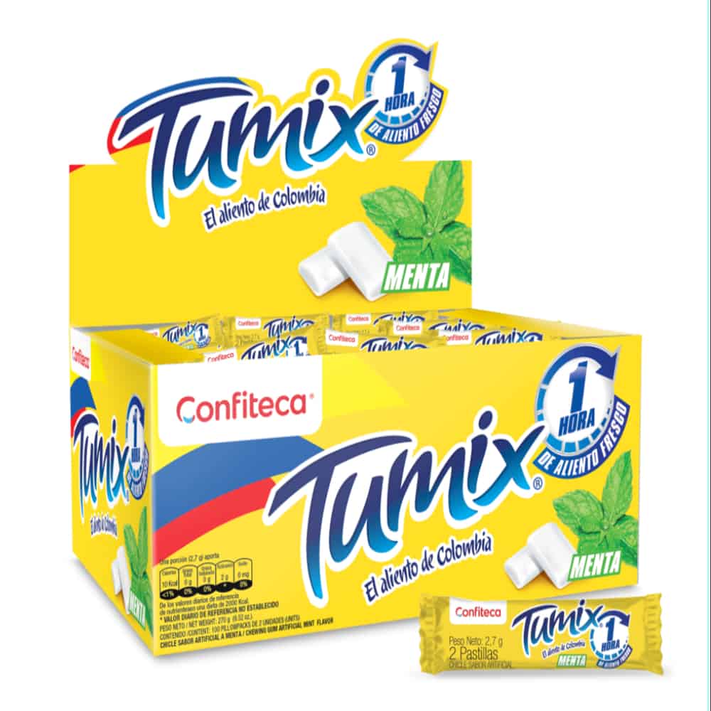 CHICLE TUMIX MENTA 1x100UND