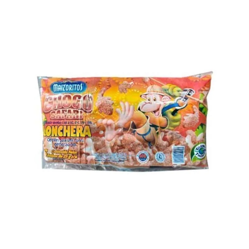 MAIZORITOS CHOCOSAFARI LONCHERA 1x6x25Gr