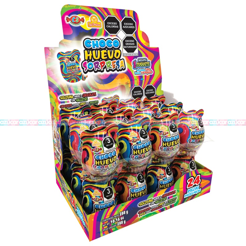 CHOC.HUEVITOS YOLIS SURT.1x24UND.SORPRESA