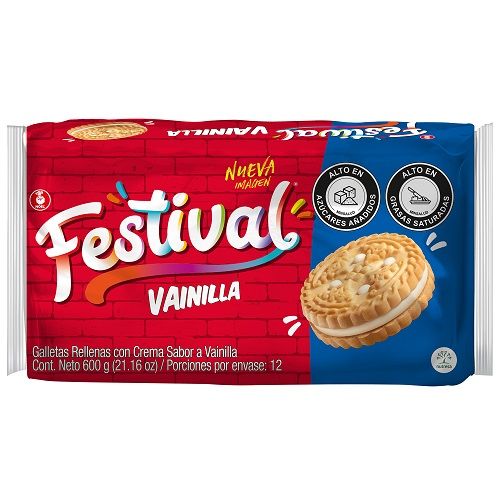 GALL.FESTIVAL VAINILLA 1x12 UND.600Grs.**