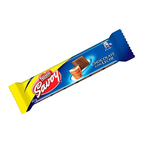CHOC.SAVOY LECHE 1x12x30Grs.(PEQUEÑO)