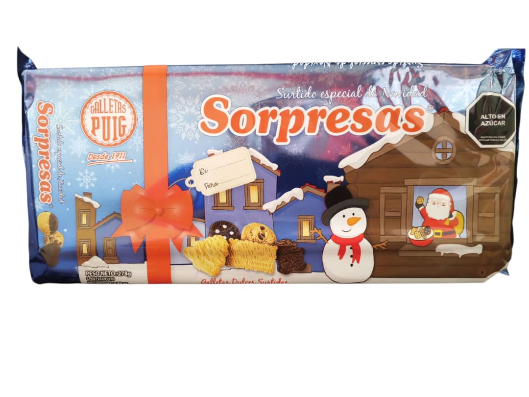 GALL.SORPRESA NAVIDAD AZUL PUIG 1x278Grs