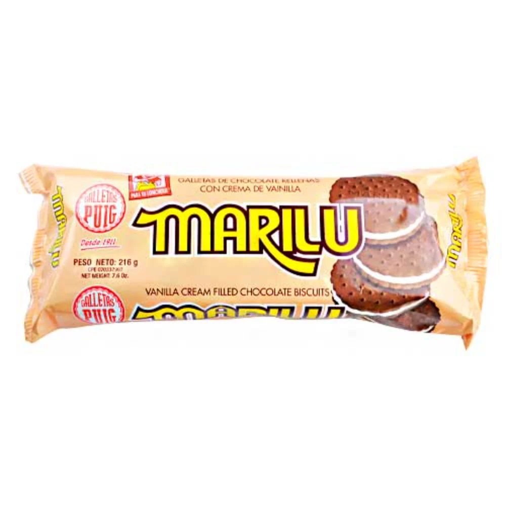 GALL.MARILU CHOC.VAINILLA TUBUL.12x216Gr