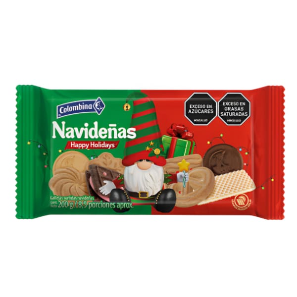 GALL.NAVIDEÑAS HAPPY HOLIDAYS COLOMB 1x200GRS