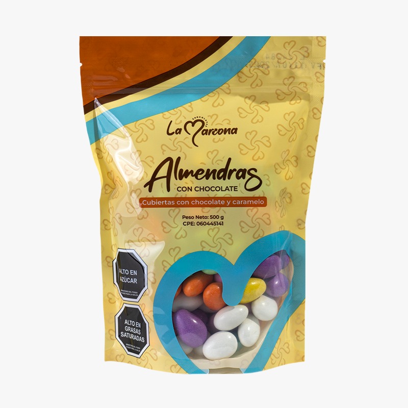 CHOC.LA MARCONA ALMENDRA SURT.BOLSA 1x500 Grs