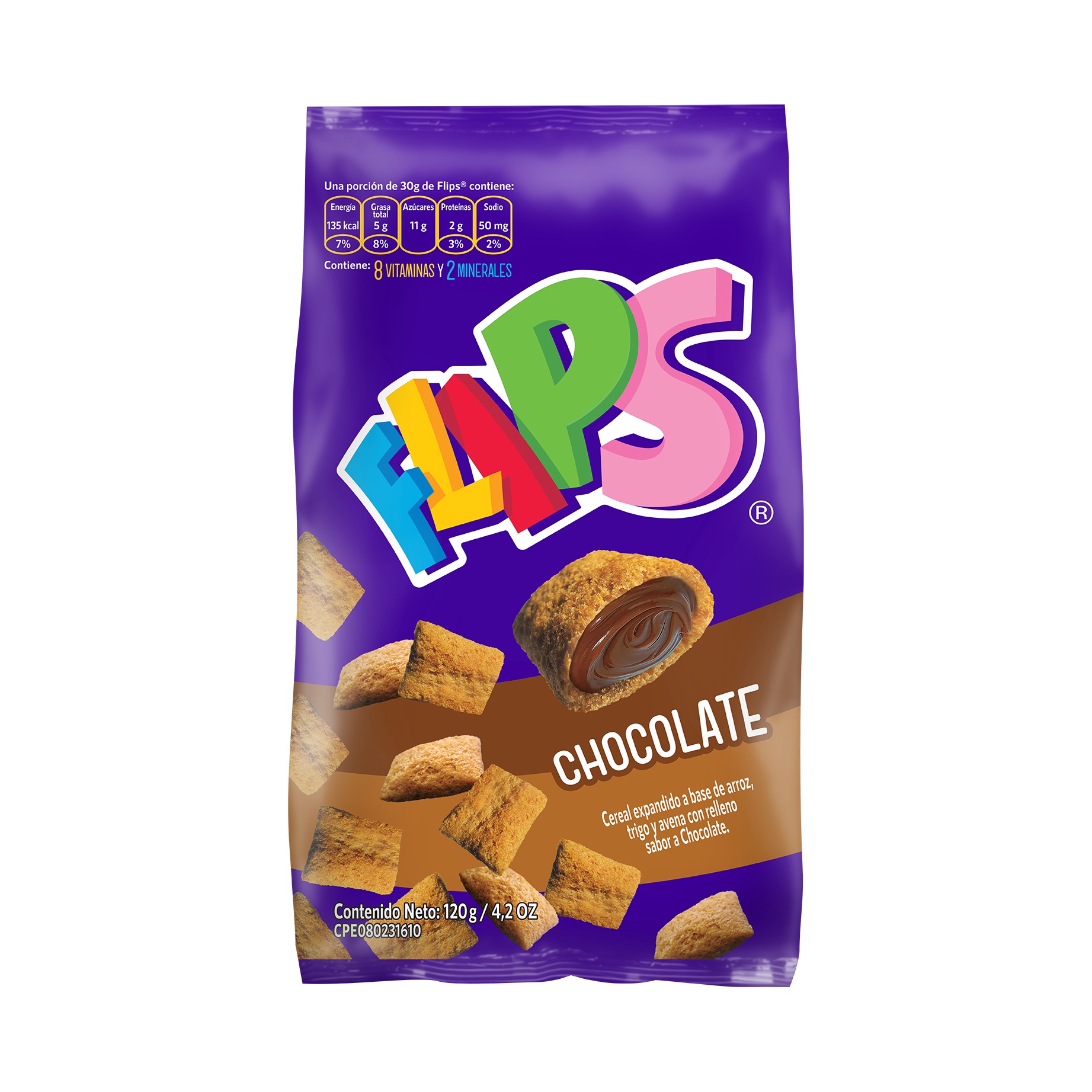 CEREAL FLIPS DE CHOCOLATE 20x120 Grs.(BO