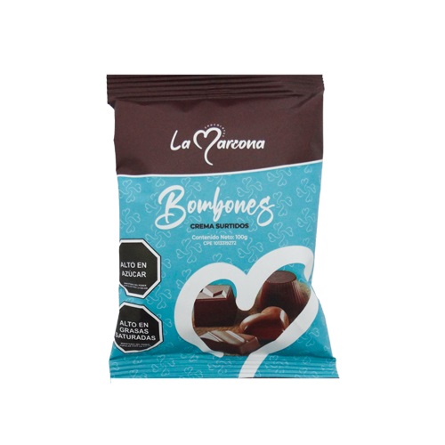 CHOC.LA MARCONA BOMBON SURT.1x100 Grs.