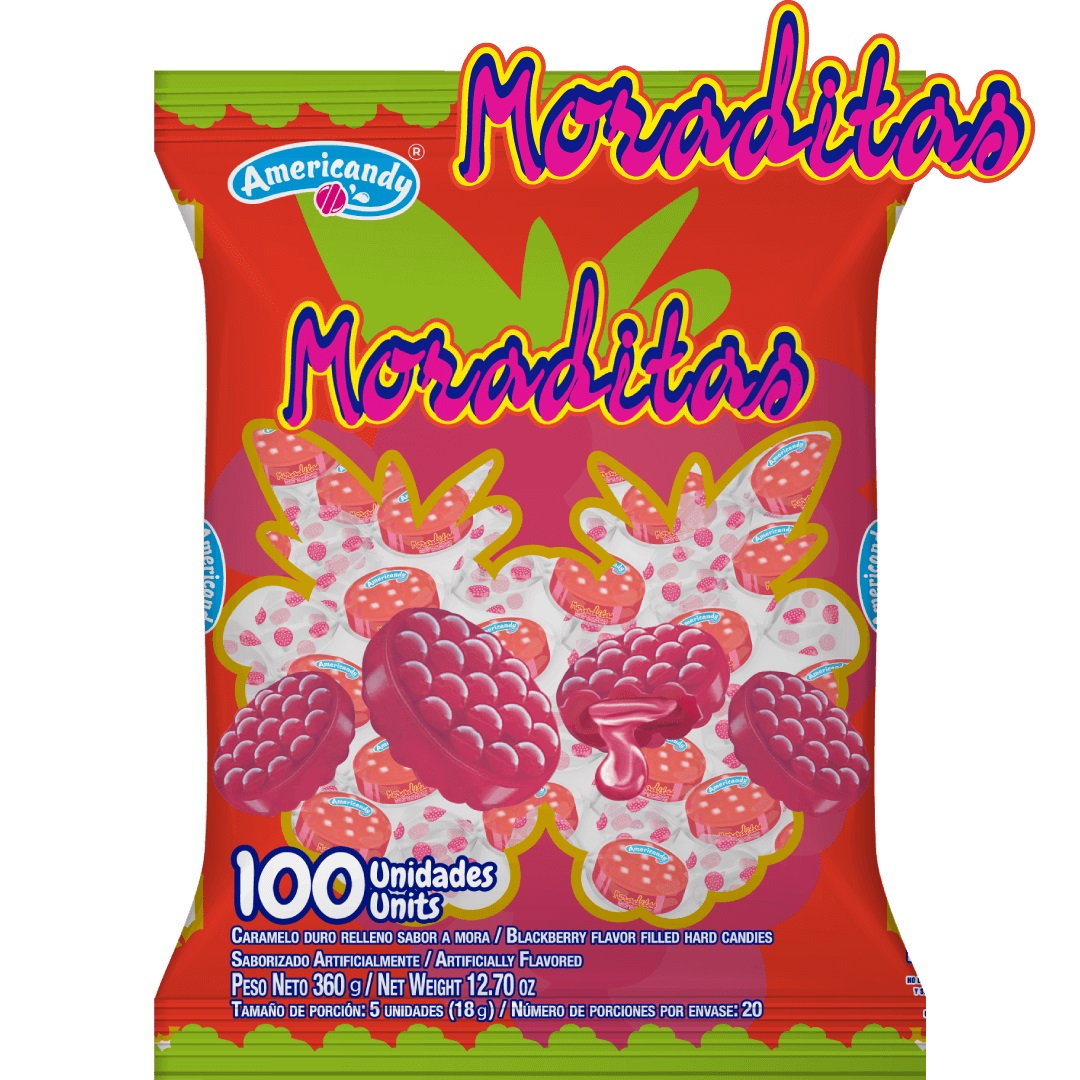 CARAM.MORITAS AMERICANDY 1x100UND.