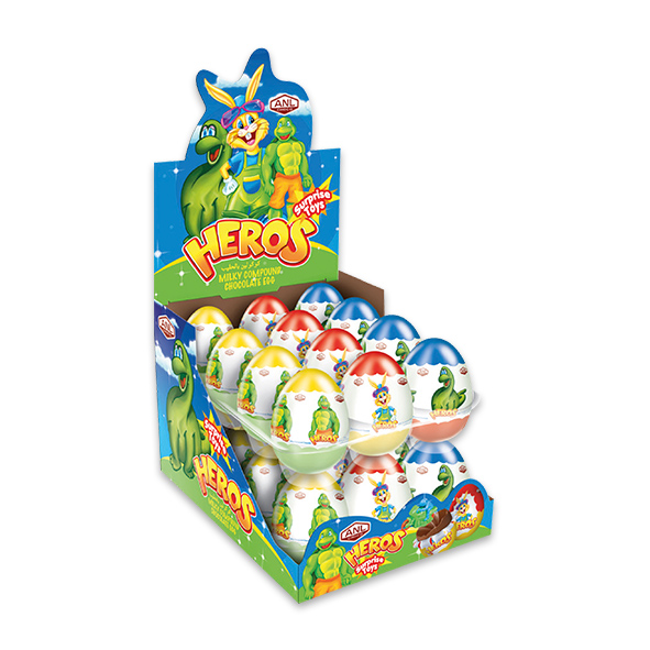 CHOC.HUEVITOS HEROES 1x24UND(SORPRESA)