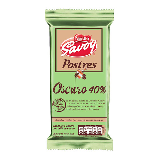 CHOC.SAVOY POSTRE 1x4x200 VERDE 40%