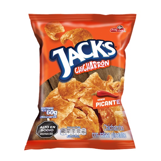 P.CHICHARRON JACKS PICANTE FAMILIAR 1x60