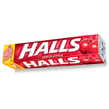 CAR.HALLS BARRA CEREZA 1x12UND