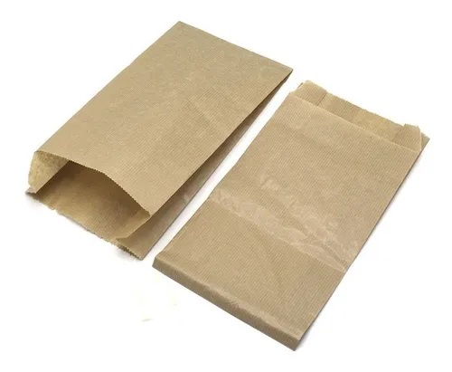 BOLSAS PAPEL 8KG.SIN FUELLE MARRON 500UN**