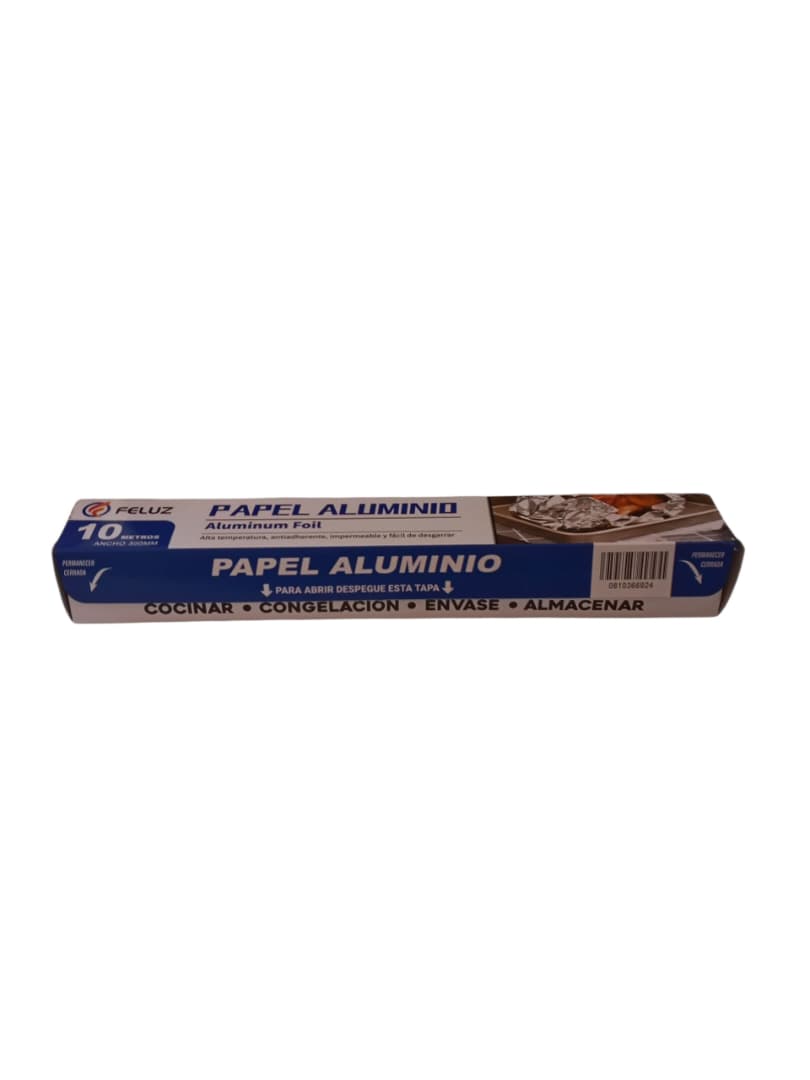 PAPEL ALUMINIO 1x12x10 MTS.FELUZ**