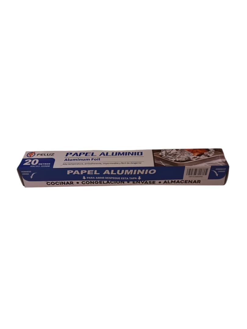 PAPEL ALUMINIO 1x12x20 MTS.FELUZ**