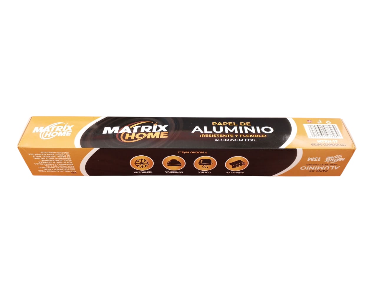 PAPEL ALUMINIO 1x12x13 MTS.MATRIX HOME R:MTXH-17