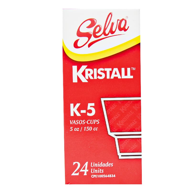 TIRA VASOS SELVA K-5 KRISTALL1x24UND