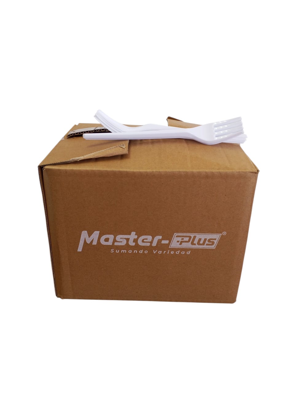 TENEDOR GDE.BLANCO 1x1000UND CAJA  MASTER PLUS