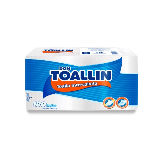 TOALLIN INTERCADALA DON TOALLIN  12x180 HOJAS