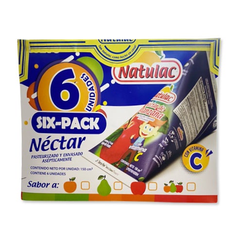 NATULAC JUGO MANZANA 1x6x150cc SIX PACK