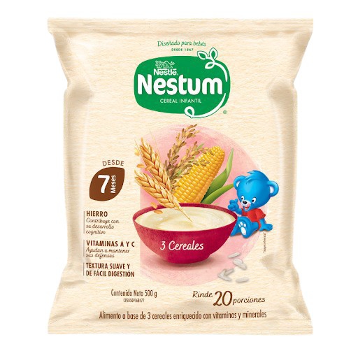 NESTUM 3 CEREALES 12x500 GR.(BOLSA)