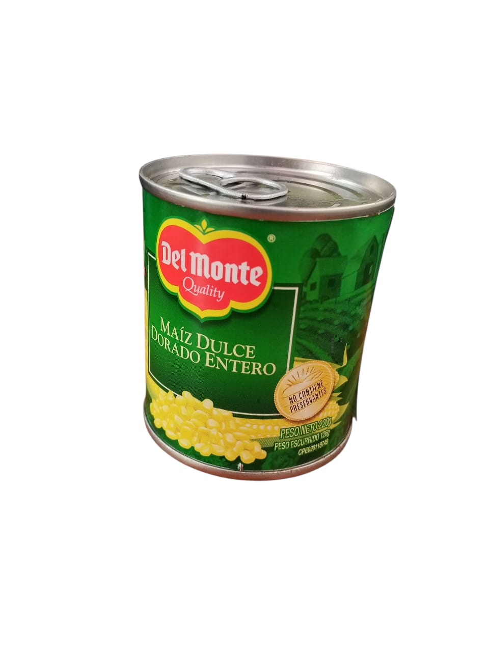DEL MONTE MAIZ DORADO ENTERO LATA 12x220Grs
