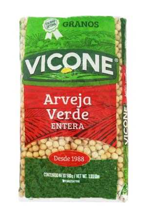 GRANO ARVEJA VERDE ENTERA 24x500Grs.