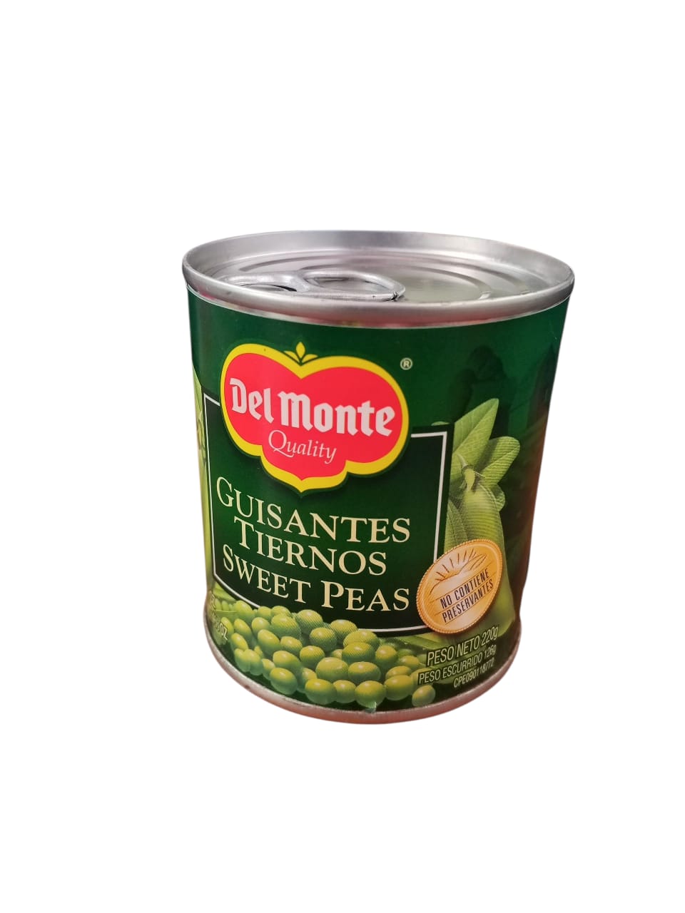 DEL MONTE GUISANTES TIERNOS LATA 12x220Grs