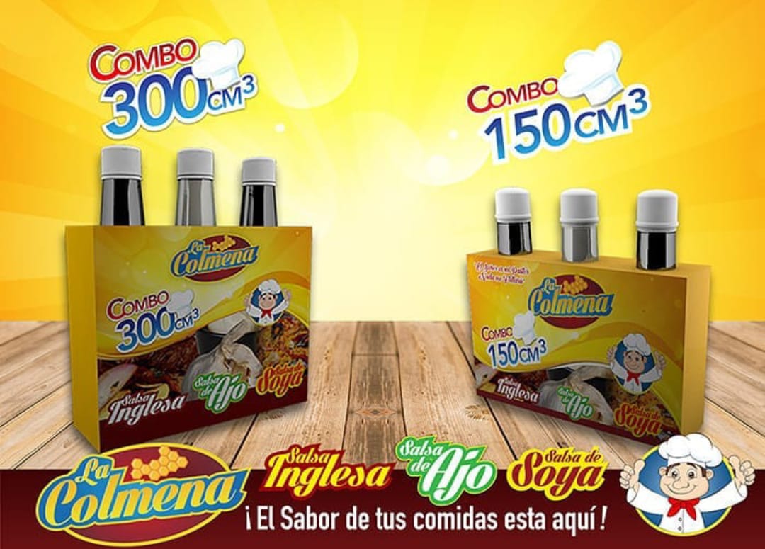 SALSA COMBO LA COLM(AJO/ING/SOYA 8x3x300
