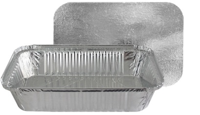 BANDEJA ALUM.CUAD.C/T CARTON 2200 1x250U