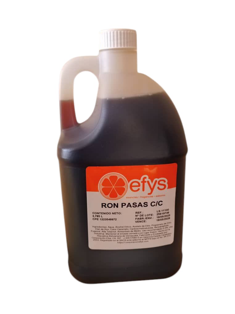 ESENCIA RON PASAS C/C.EFYS LS-11100 GALON 1x3,79 LT.