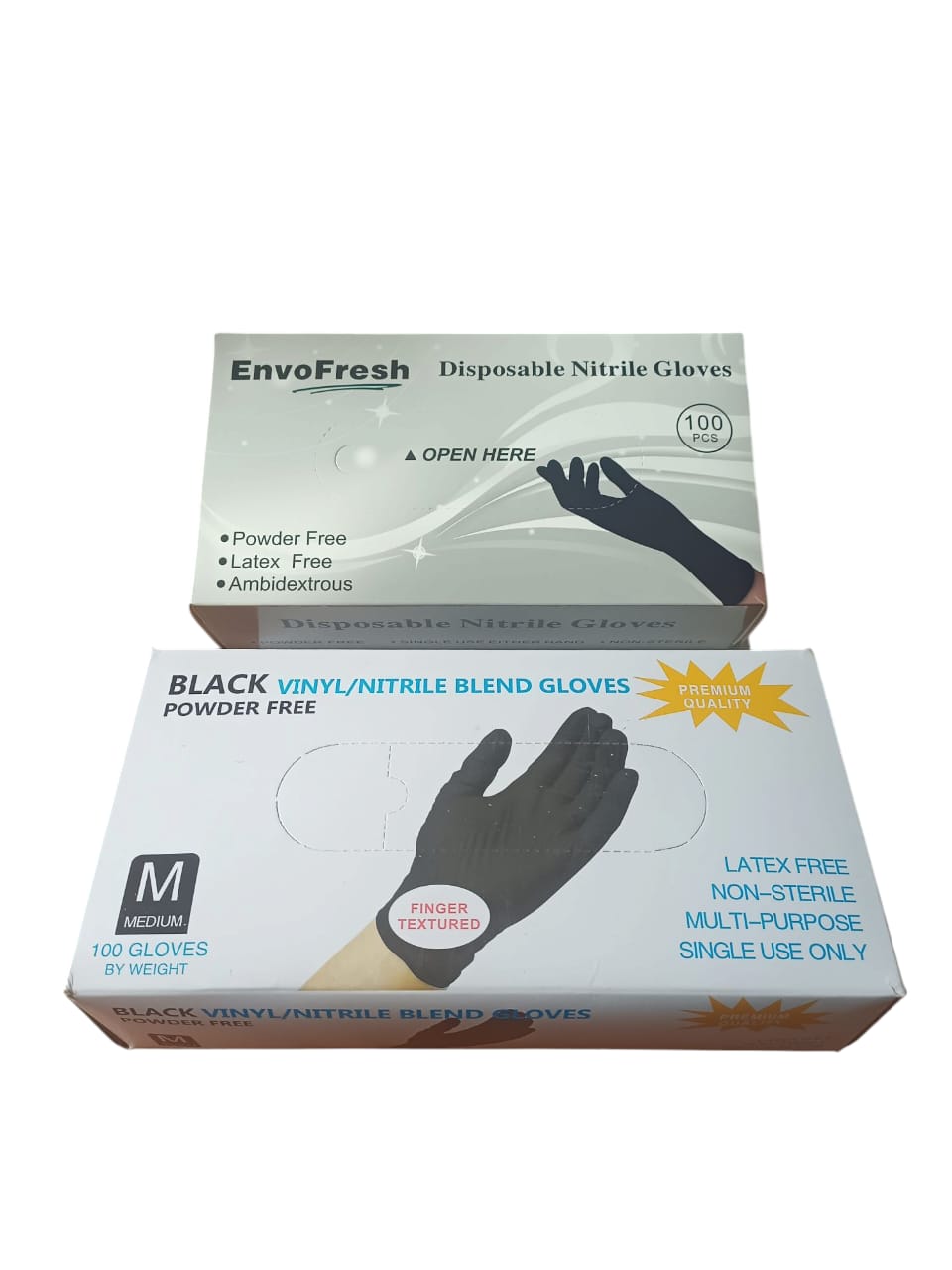 H.GUANTES NEGRO LATEX TALLA L 1x100 UND**
