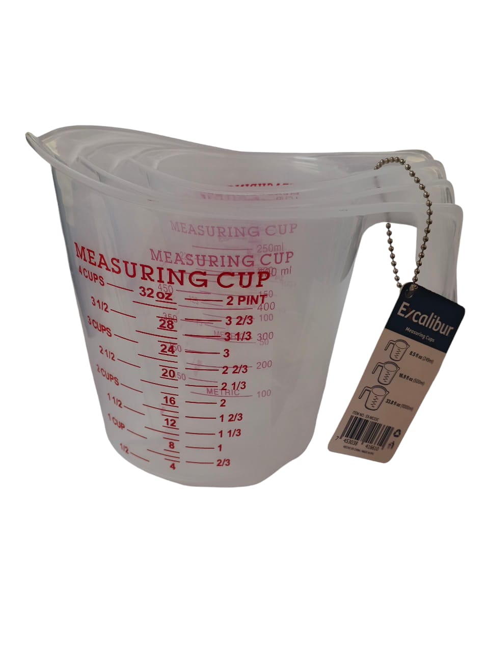 H.TAZAS MEDID.1x3 PZS.1LT/500ML/250ML.UND.EX-MC03C