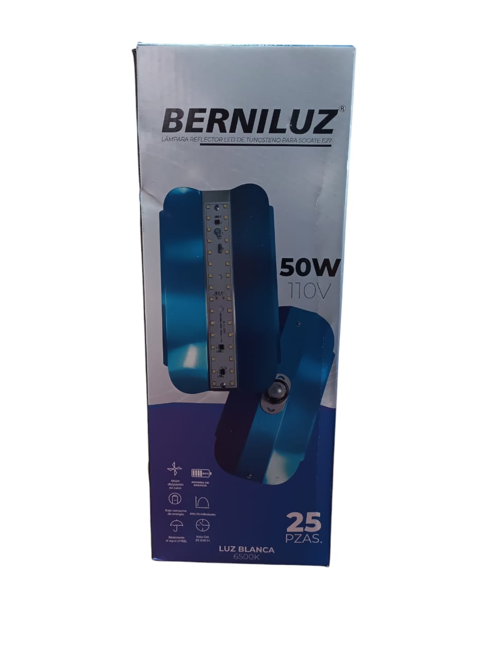 F.REFL.LED AZUL C/SOC.50W.UNID.RS110V50W**