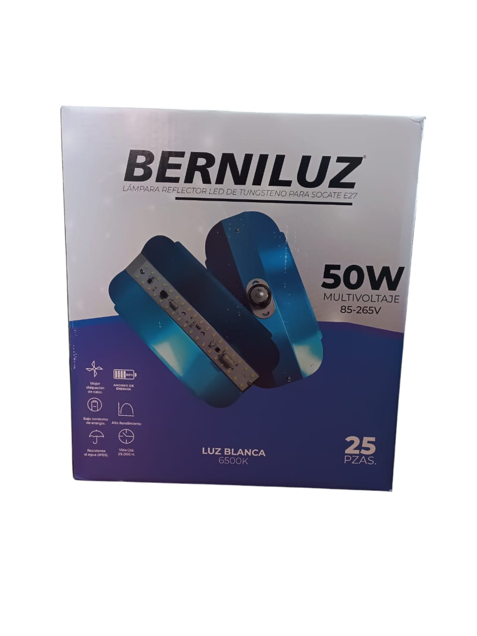 F.REFL.AZUL 50W.C/SOC/FILTRO UND.S265V50**